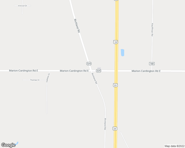 map of restaurants, bars, coffee shops, grocery stores, and more near 2259 Richland Road in Marion