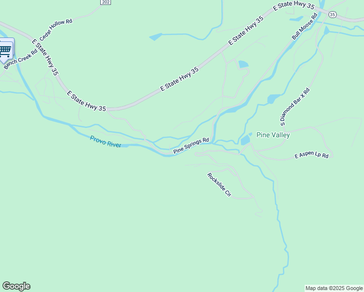 map of restaurants, bars, coffee shops, grocery stores, and more near 6811 Pine Springs Road in Kamas