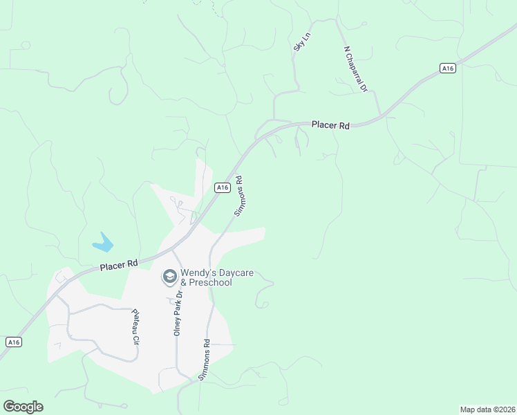 map of restaurants, bars, coffee shops, grocery stores, and more near 9143 Simmons Road in Redding