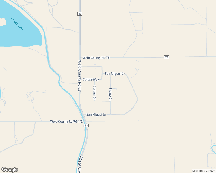 map of restaurants, bars, coffee shops, grocery stores, and more near 4403 Indigo Drive in Severance