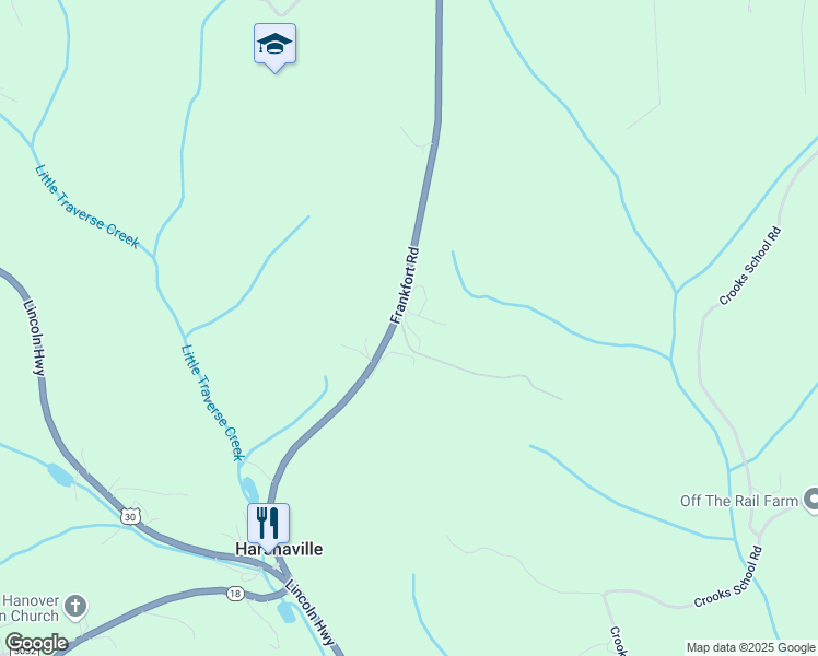 map of restaurants, bars, coffee shops, grocery stores, and more near Littell Drive in Beaver County