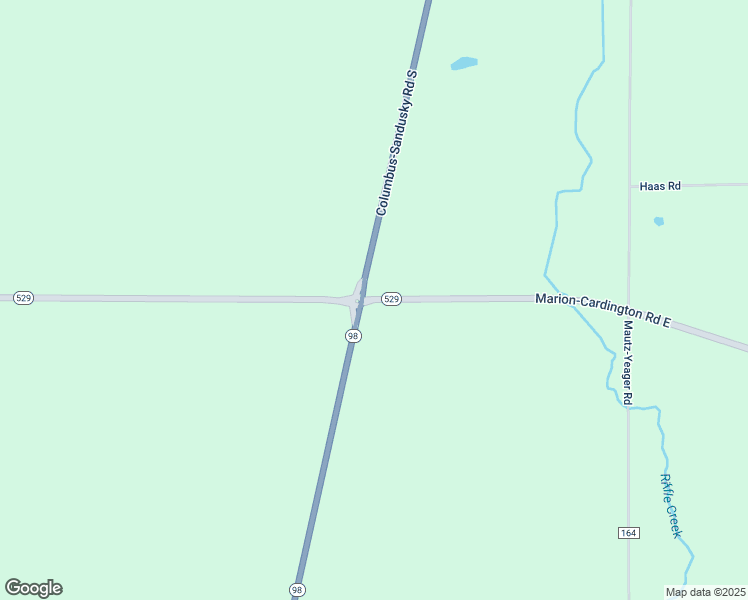 map of restaurants, bars, coffee shops, grocery stores, and more near 2751 Marion-Cardington Road East in Marion