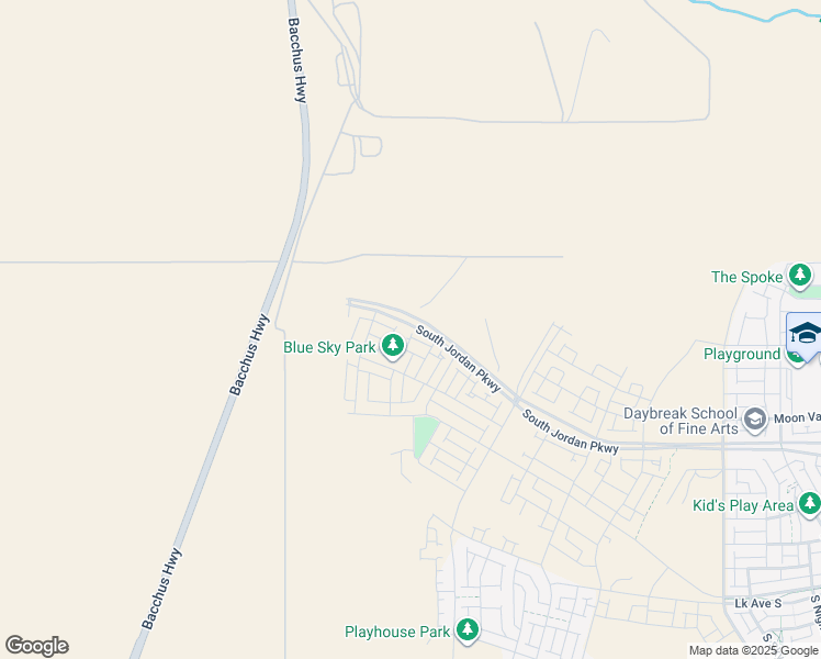 map of restaurants, bars, coffee shops, grocery stores, and more near 11392 South Watercourse Road in South Jordan