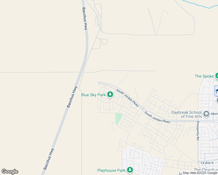 map of restaurants, bars, coffee shops, grocery stores, and more near 7051 South Jordan Parkway West in South Jordan