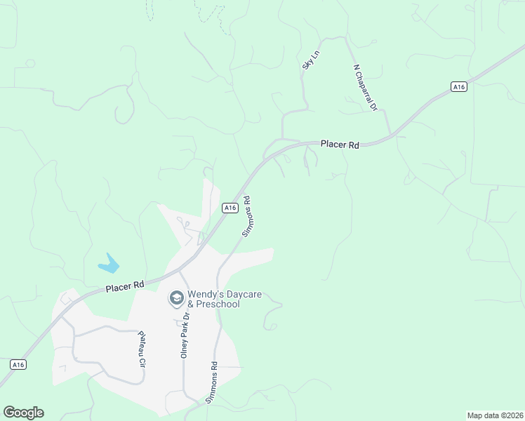 map of restaurants, bars, coffee shops, grocery stores, and more near 9143 Simmons Road in Redding