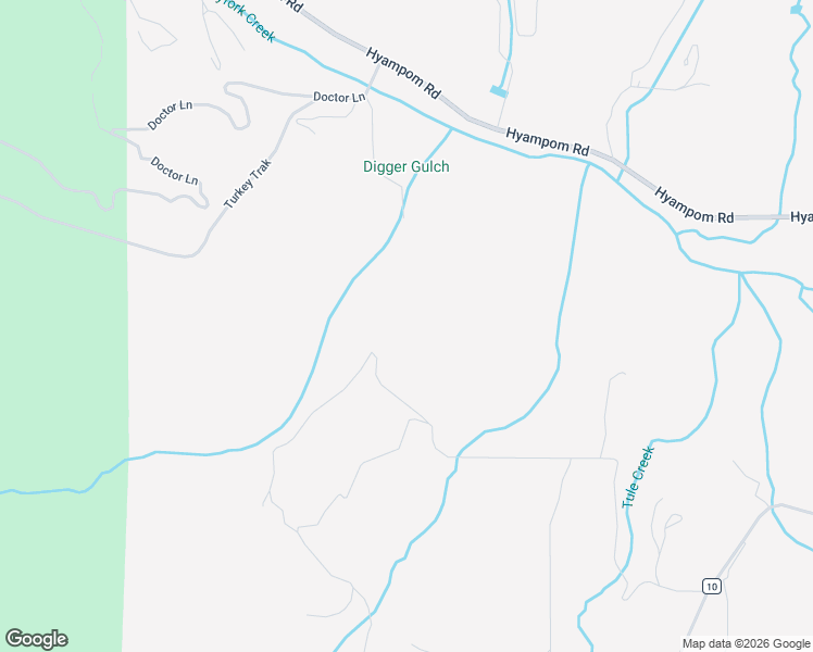 map of restaurants, bars, coffee shops, grocery stores, and more near 480 Old Haywagon Road in Hayfork