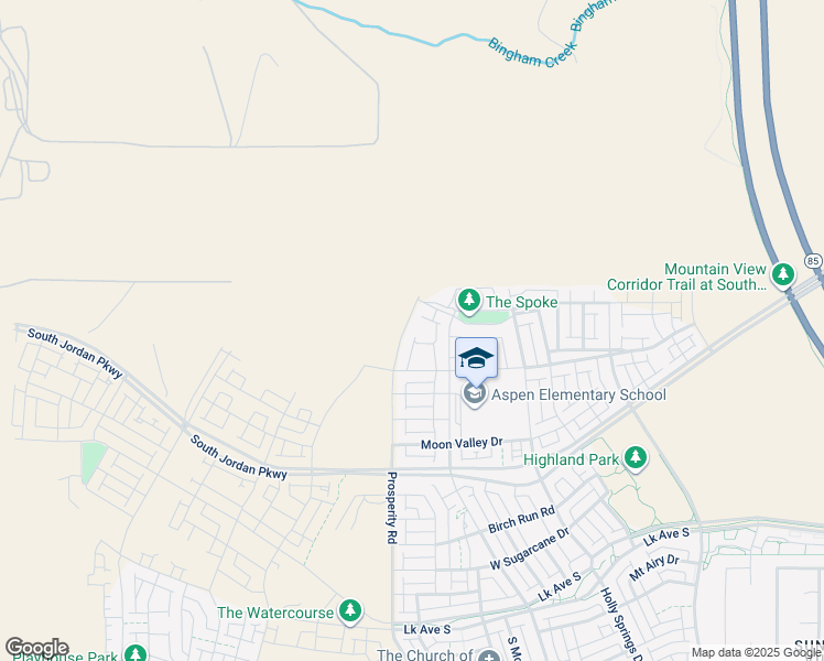 map of restaurants, bars, coffee shops, grocery stores, and more near 6478 West Arranmore Drive in South Jordan