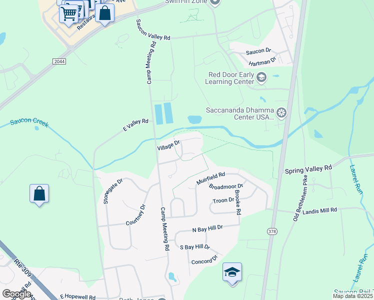 map of restaurants, bars, coffee shops, grocery stores, and more near 3070 Harvest Court in Lehigh County