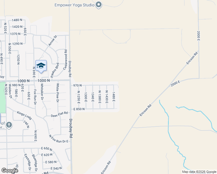 map of restaurants, bars, coffee shops, grocery stores, and more near 964 North 1430 East in Tooele
