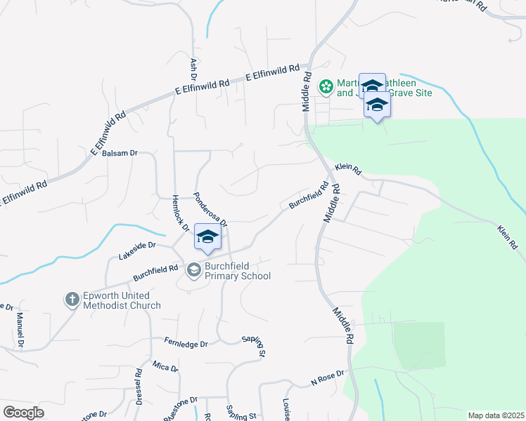 map of restaurants, bars, coffee shops, grocery stores, and more near 1617 East Hemlock Drive in Allison Park