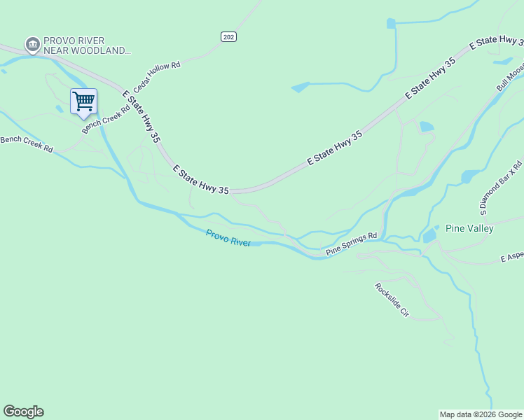 map of restaurants, bars, coffee shops, grocery stores, and more near 6500 East State Highway 35 in Kamas