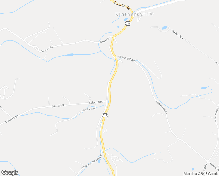 map of restaurants, bars, coffee shops, grocery stores, and more near 9333 Easton Road in Kintnersville