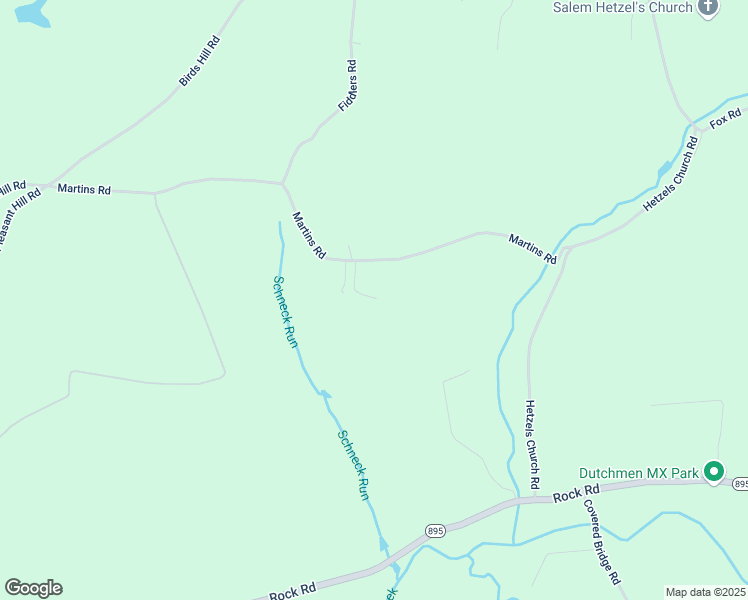 map of restaurants, bars, coffee shops, grocery stores, and more near 166 Martins Road in Pine Grove