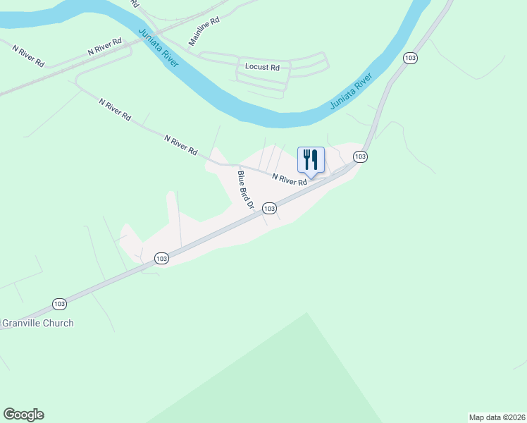 map of restaurants, bars, coffee shops, grocery stores, and more near 2 Bells Drive in Lewistown