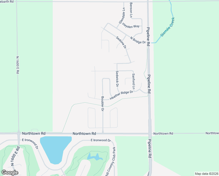 map of restaurants, bars, coffee shops, grocery stores, and more near 2432 Corinth Lane in Normal