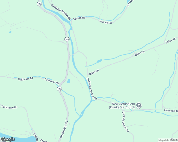 map of restaurants, bars, coffee shops, grocery stores, and more near 223 Miller Road in Lenhartsville