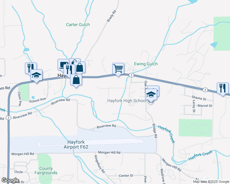 221 West Humboldt Street, Hayfork CA Walk Score