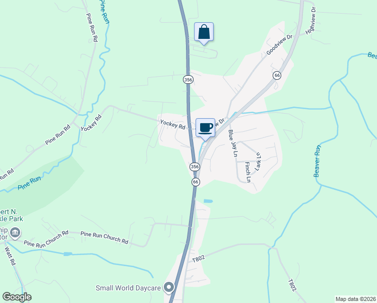 map of restaurants, bars, coffee shops, grocery stores, and more near 781 Pine Vue Drive in Apollo