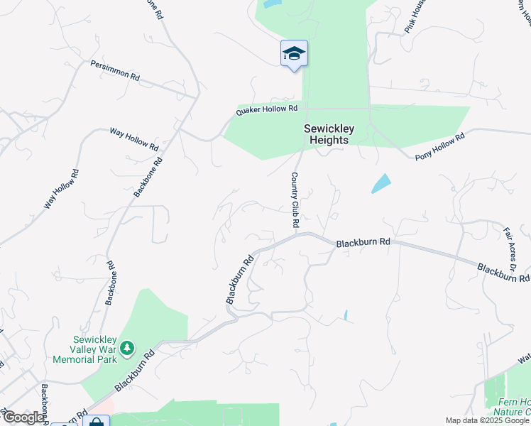map of restaurants, bars, coffee shops, grocery stores, and more near 2 Farmhill Road in Sewickley