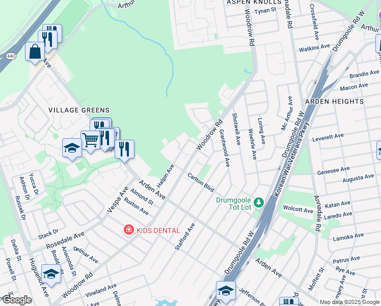 map of restaurants, bars, coffee shops, grocery stores, and more near 46 Deborah Loop in Staten Island