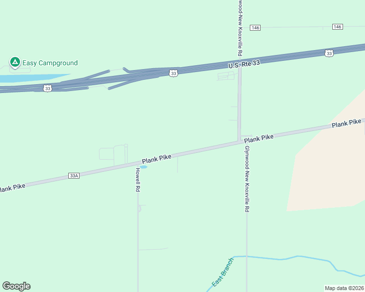 map of restaurants, bars, coffee shops, grocery stores, and more near 6761 County Road 33A in Saint Marys