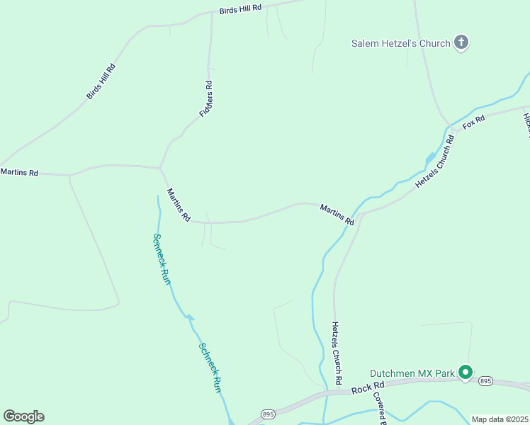 map of restaurants, bars, coffee shops, grocery stores, and more near 166 Martins Road in Pine Grove