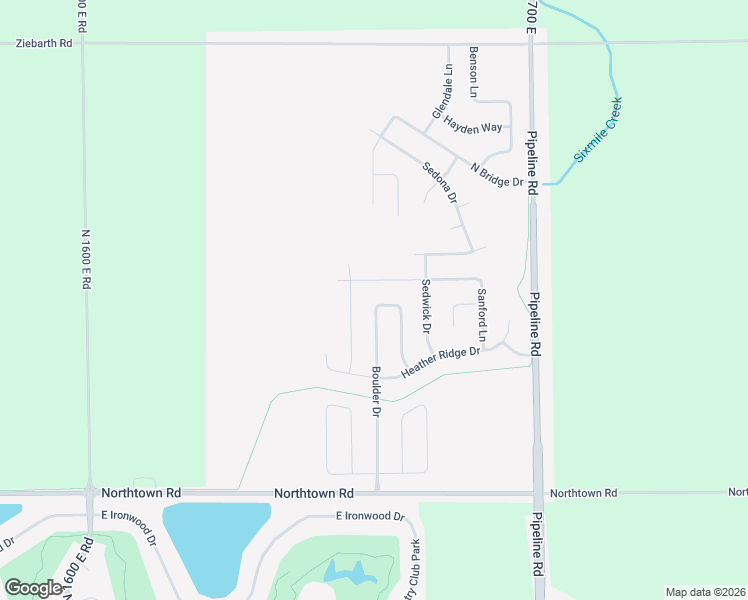 map of restaurants, bars, coffee shops, grocery stores, and more near 2160 Granby Lane in Normal