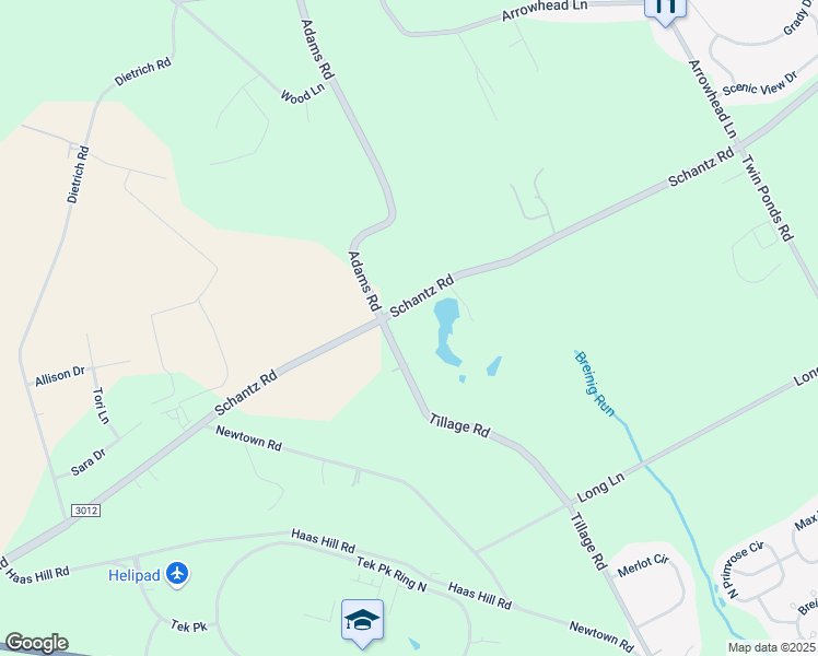 map of restaurants, bars, coffee shops, grocery stores, and more near 29 Tillage Road in Breinigsville