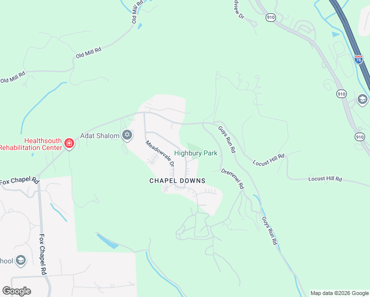 map of restaurants, bars, coffee shops, grocery stores, and more near 29 Highbury Road in Cheswick