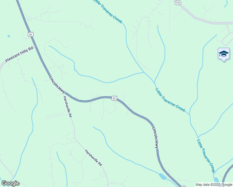 map of restaurants, bars, coffee shops, grocery stores, and more near 1482 U.S. 30 in Clinton