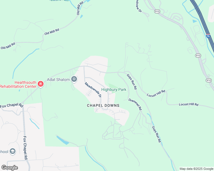map of restaurants, bars, coffee shops, grocery stores, and more near 29 Highbury Rd in Cheswick