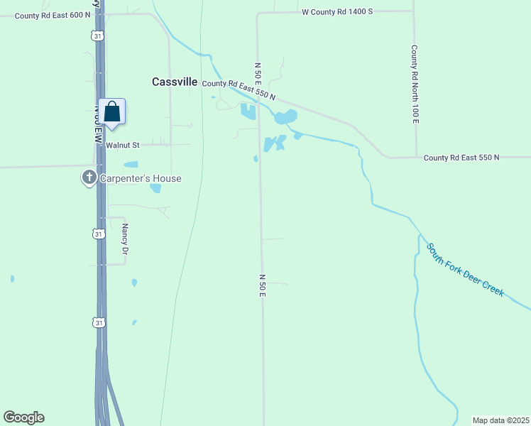 map of restaurants, bars, coffee shops, grocery stores, and more near 5330 North 50 East in Kokomo
