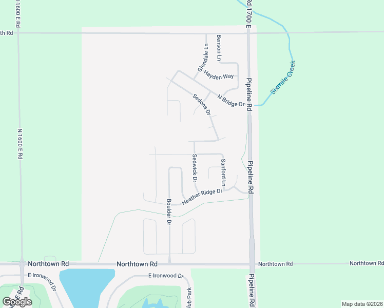 map of restaurants, bars, coffee shops, grocery stores, and more near 2297 Corrigan Way in Normal