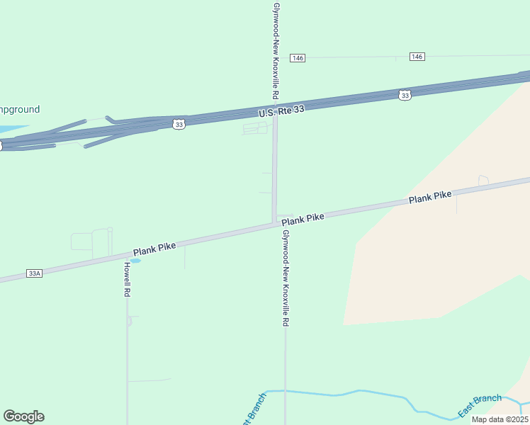 map of restaurants, bars, coffee shops, grocery stores, and more near 14025 Glynwood-New Knoxville Road in Saint Marys