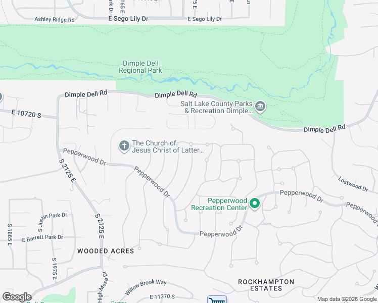 map of restaurants, bars, coffee shops, grocery stores, and more near 17 Snowstar Lane in Sandy
