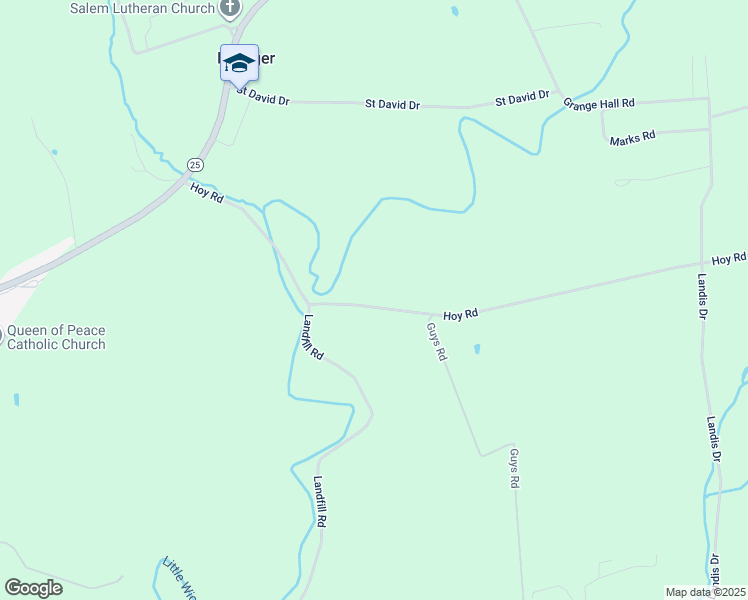 map of restaurants, bars, coffee shops, grocery stores, and more near 381 Hoy Road in Millersburg