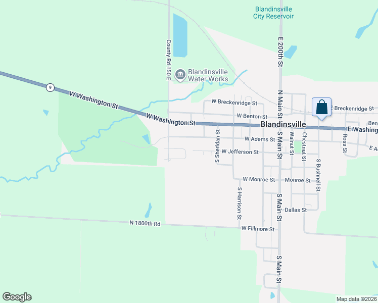 map of restaurants, bars, coffee shops, grocery stores, and more near 143-199 Fairway Dr in Blandinsville
