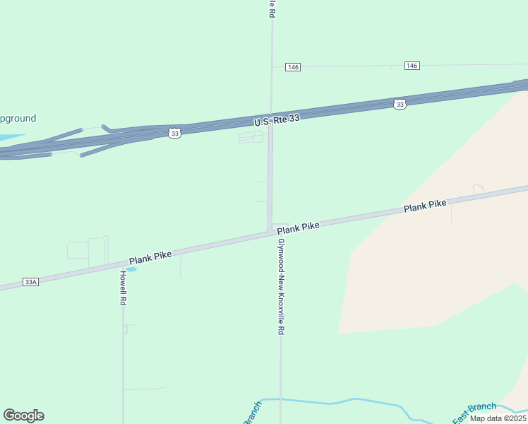map of restaurants, bars, coffee shops, grocery stores, and more near 14025 Glynwood-New Knoxville Road in Saint Marys