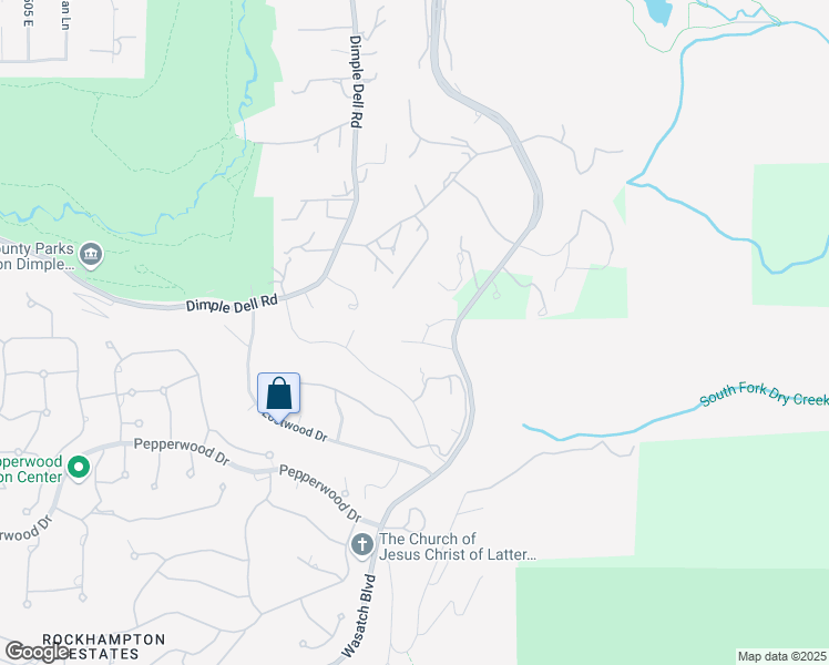 map of restaurants, bars, coffee shops, grocery stores, and more near 3143 Fawnwood Cove in Sandy
