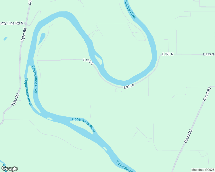 map of restaurants, bars, coffee shops, grocery stores, and more near 6918-7458 East 975 North in Delphi