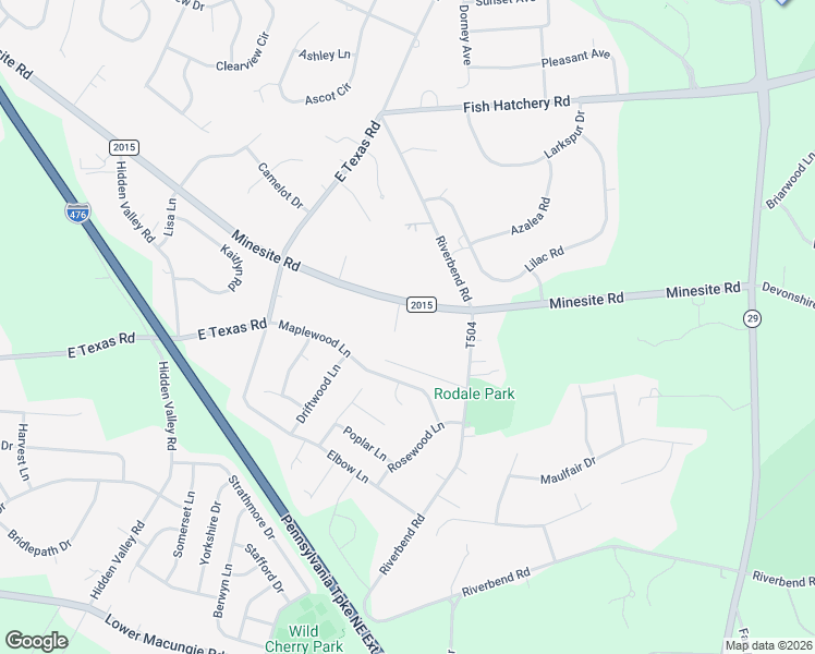 map of restaurants, bars, coffee shops, grocery stores, and more near 1790 Minesite Road in Allentown