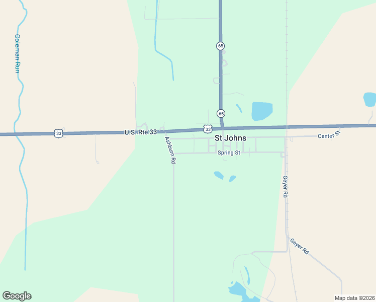 map of restaurants, bars, coffee shops, grocery stores, and more near 19120 Center Street in Wapakoneta