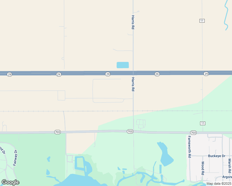 map of restaurants, bars, coffee shops, grocery stores, and more near 7097 Harris Road in Celina