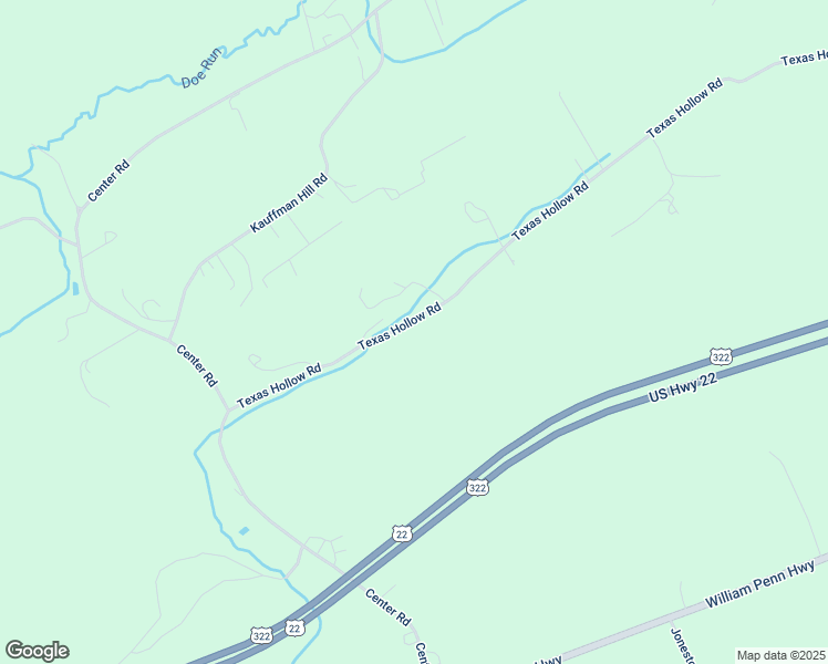 map of restaurants, bars, coffee shops, grocery stores, and more near 442 Texas Hollow Road in Mifflintown