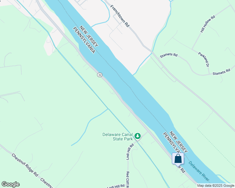 map of restaurants, bars, coffee shops, grocery stores, and more near 1344 River Road in Upper Black Eddy