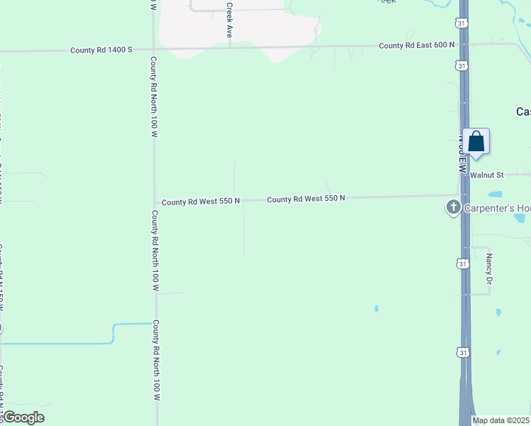 map of restaurants, bars, coffee shops, grocery stores, and more near 657 W 550 N in Kokomo