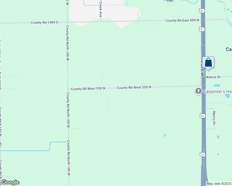 map of restaurants, bars, coffee shops, grocery stores, and more near 657 W 550 N in Kokomo