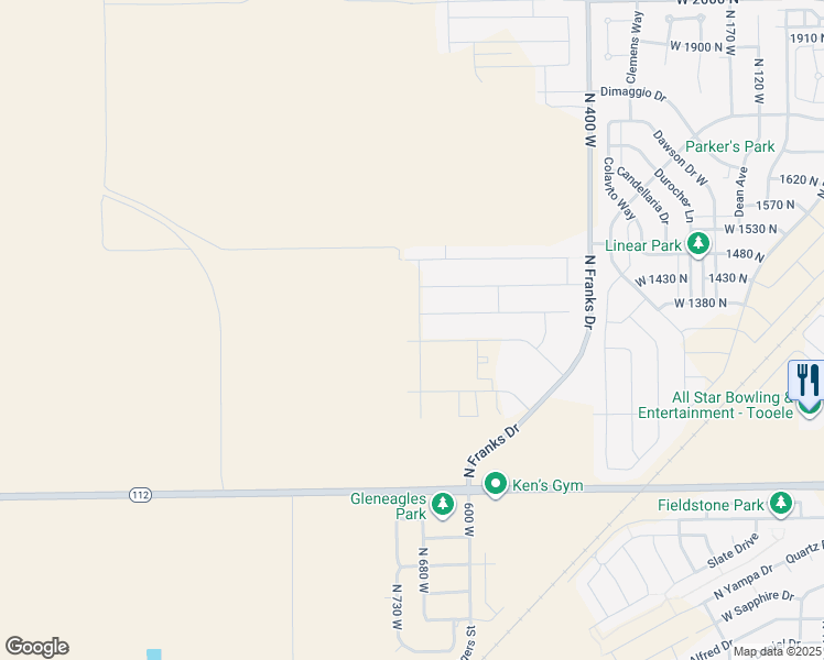 map of restaurants, bars, coffee shops, grocery stores, and more near 600 West in Tooele