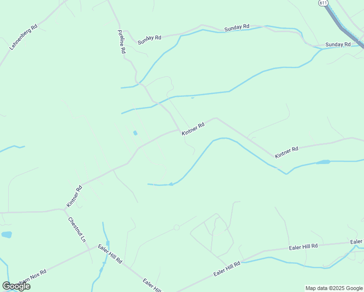 map of restaurants, bars, coffee shops, grocery stores, and more near 424 Kintner Road in Kintnersville