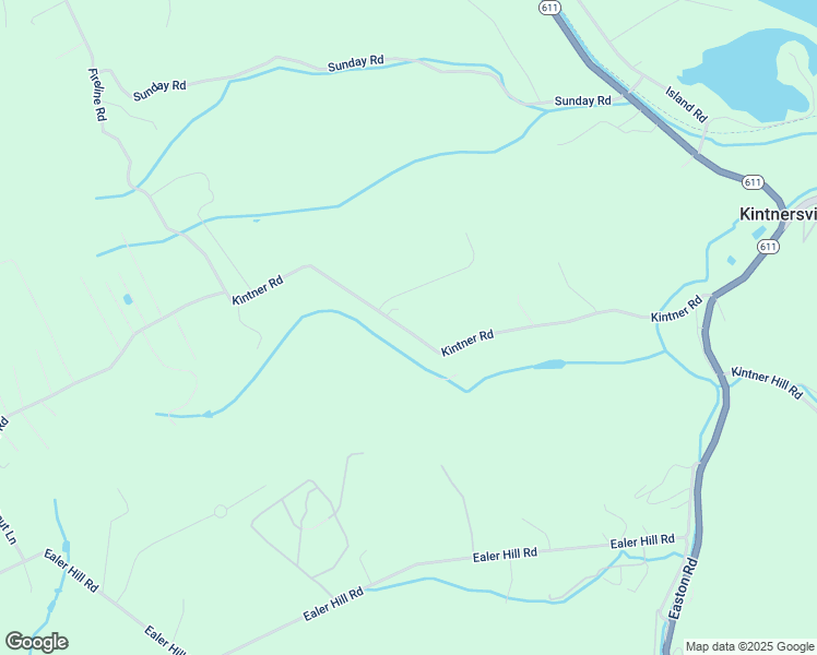 map of restaurants, bars, coffee shops, grocery stores, and more near 665 Kintner Road in Kintnersville